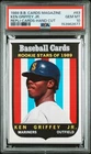 2677 Ken Griffey Jr 1989 Baseball Card Magazine #63 Repli-Cards RC Rookie PSA 10