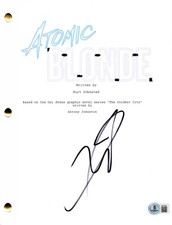 James McAvoy Signed Atomic Blonde Full Script Authentic Autograph Beckett