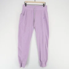 Stio Turpin Fleece Joggers Womens M Purple Drawstring Tapered Microfleece Warm