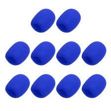 10pcs, Microphone Foam Covers 40mm 1.57" ID 10mm 0.39" Thickness Blue