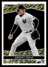 2021 Topps Chrome Update Gerrit Cole #BGC-11 New York Yankees Topps Black Gold