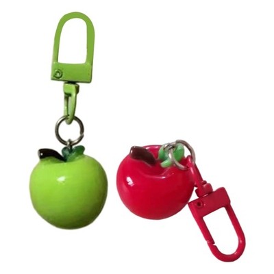 Creative Resin Apples Keychain Unique Design Lightweight Sturdy Fashion Gift
