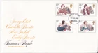 GB 1980 Famous People FDC Galashiels Cancel unaddressed with enclosure VGC