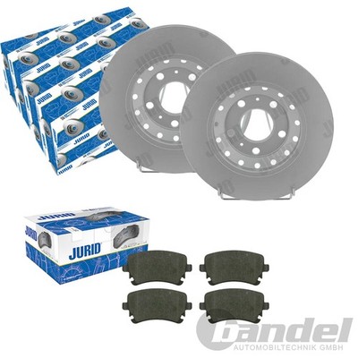 JURID BREMSSCHEIBEN 310mm + BELÄGE HINTEN passend für AUDI A8 4E D3 Bj 2002-2010