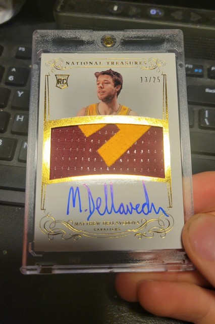 2013 Matthew Dellavedova National Treasures rookie Rpa Gold /25 Cavaliers Champ!