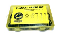 Hydraulic O-Ring Kit Flange Fittings 70 Pieces (7 Common Sizes) SAE Buna-N 90 Du