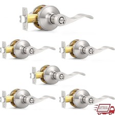 Keyless Privacy Door Lever Set Modern Design Easy Install Bedroom Bathroom New