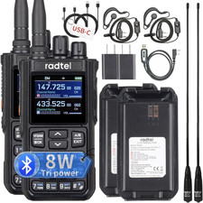 RT-900 8W Multi-Band Ham Radio Handheld Walkie Talkie with Noise Reduction, 256