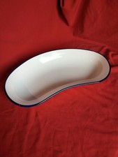 Vecchio Contenitore Catino Smaltato A Fagiolo Ospedaliero