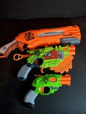 Lot of 3 Nerf Zombie Strike - Roughcut 2x4 - CrossCut - DoubleStrike - tested
