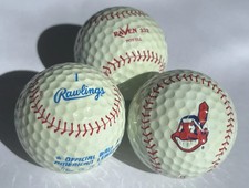 Colección Oficial Raven 322 Pelota Deportiva Cleveland Indians Pelotas de Golf Raras 1994
