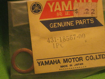 YAMAHA YZ360 YZ250 1974-75 SHIFT CAM BOLT WASHER OEM # 431-18567-00-00