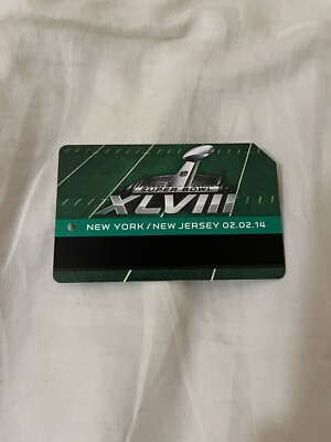 NYCT MTA MetroCard - Superbowl (Ver. 1)