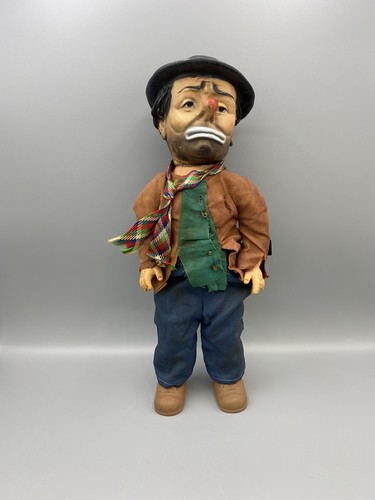 Emmett Kelly Hobo Payaso De Colección Muñeca Willie Baby Barry Toy Co Goma 13 en Defectos - Imagen 2 de 13