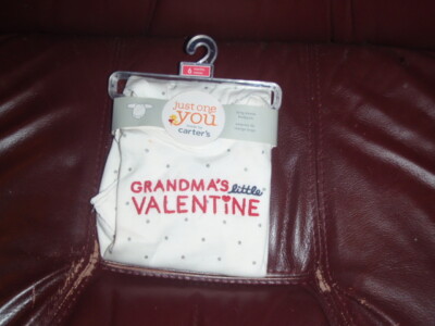 Just One You Carters Baby Valentines Day Size 6 Months Shirt GRANDMA'S LITTLE VA
