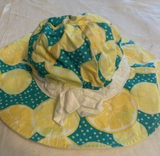4T 5T hat Gymboree Sunny Citrus lemon sunhat cap bonnet bucket hat chin strap