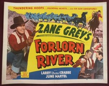 FORLORN RIVER POSTER 1937R51 BUSTER CRABBE JUNE MARTEL HALF SHEET