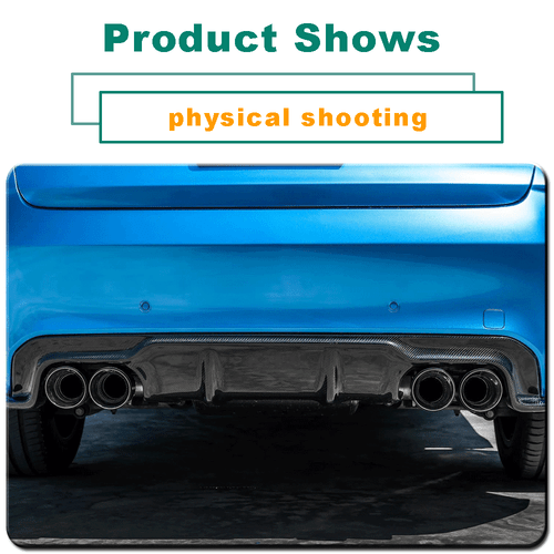 Diffusore posteriore in carbonio paraurti posteriore diffusore splitter per BMW X5M F85 2014-2019 - Foto 14 di 15