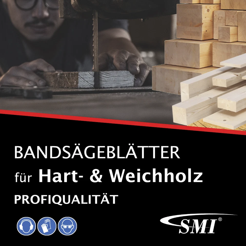 3er SET SMI Holz Sägeband 1810 x 6 x 0,4 mm 6 ZpZ Bandsägeblatt Metabo - Bild 4 von 4