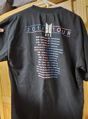 BTS 2018 World Tour Shirt T-Shirt Men's L | eBay