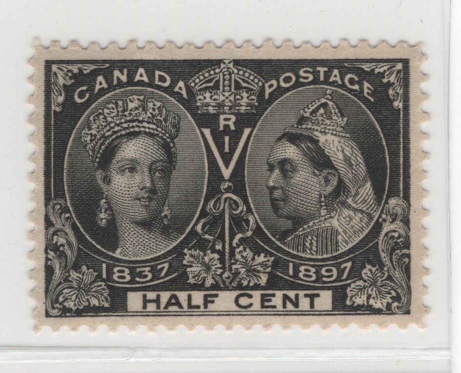 1897 Canada 50 1/2c Black - Diamond Jubilee, Queen Victoria - XF