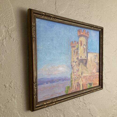 Vintage Original Öl - Plein Air Impressionist Architektur Landschaft - signiert - Bild 8 von 9
