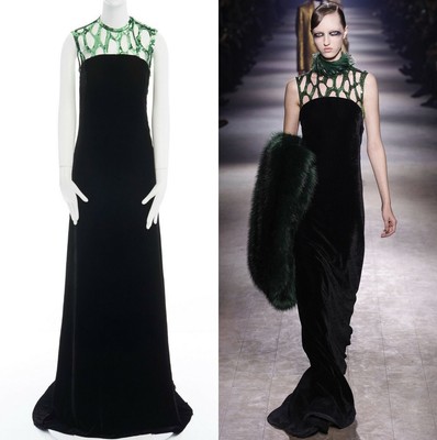 black velvet gown dress