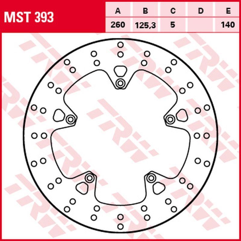 Disque de frein avant scooter Aprilia SR 300 et Gilera Nexus 250 acier