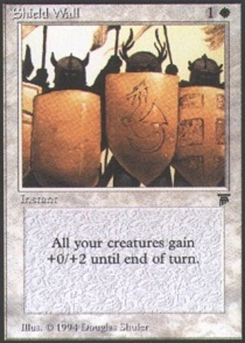 MTG magic cards 1x Shield Wall Legends NM-Mint, English