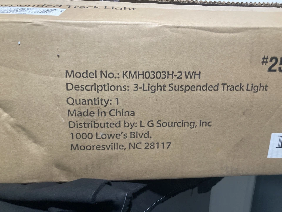 allen + roth Mason 3-Light 25.62-in 2592339 Suspended Track Light Kit See Notes - Image 3 of 4