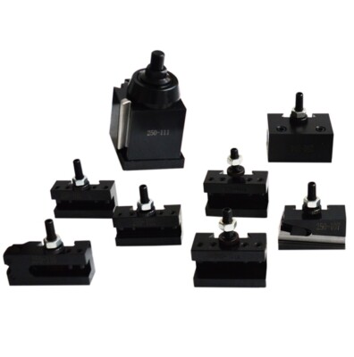 8PCS Wedge Type Machine Tool Fixture Quick Change Tool Post for Lathe Accessory