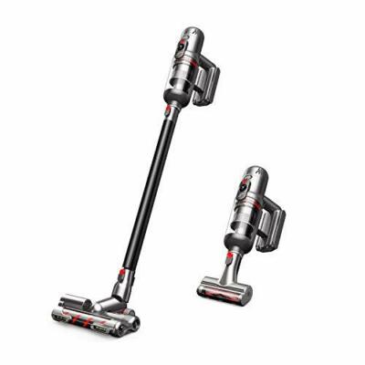 Cordless Vacuum Cleaner, PUPPYOO T12 Mate, 12 in 1 Lightweight Stick Gray 