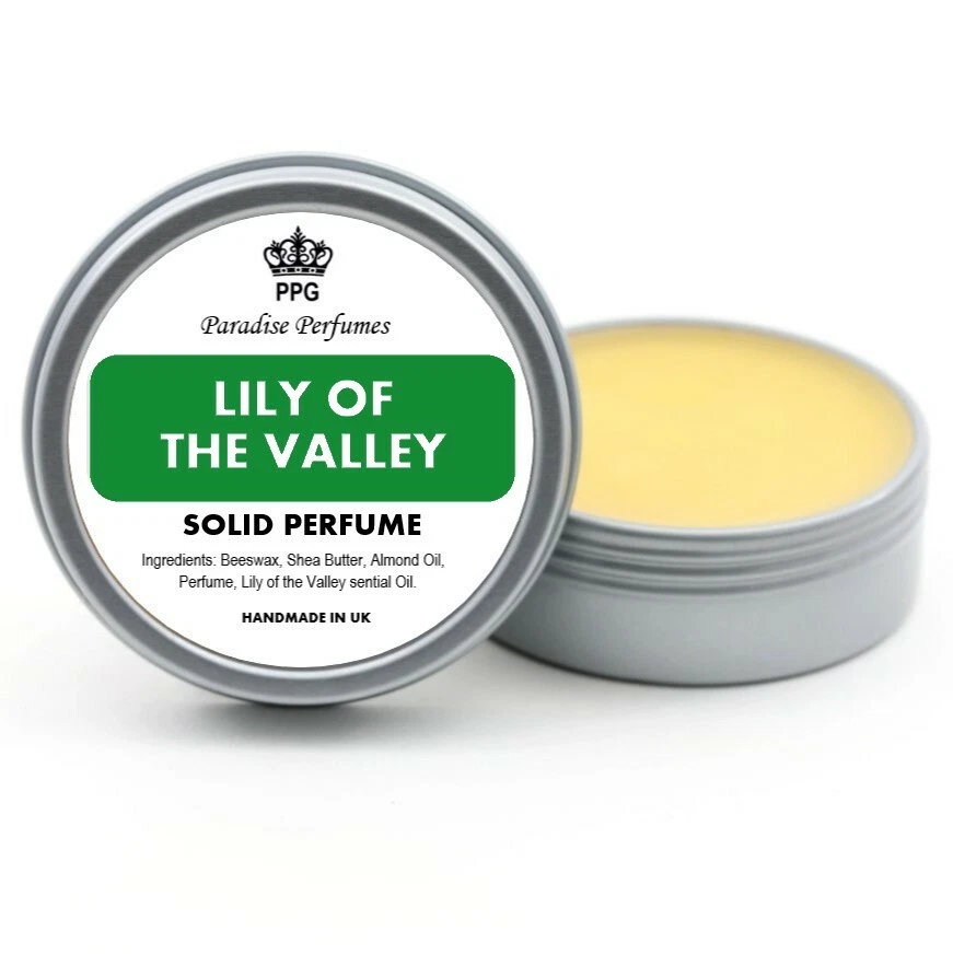 Lily of the Valley Natural Solid Perfume by Paradise Perfumes Fragrance Balm
