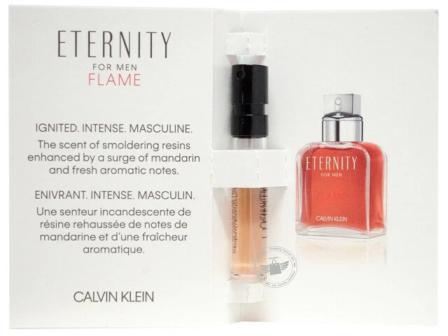 Perfume Vials (Trial Size) ~ CK Eternity Flame For Men 1.2ml Edt Spray x2 - Image 2 of 2
