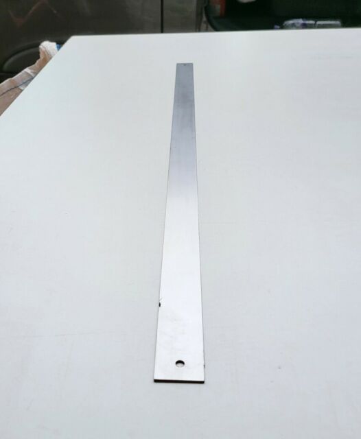 Cast Iron Bench Slat Stainless Steel Bracing Strap. 730 x 30 x 1.2mm With Screws