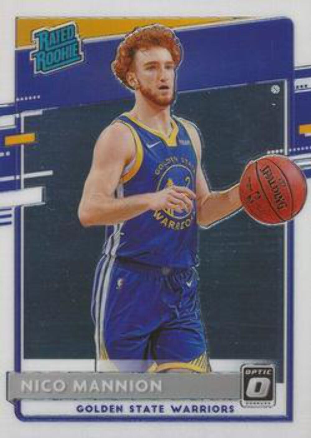 #190 Nico Mannion - Golden State Warriors - 2020-21 Donruss Optic Basketball