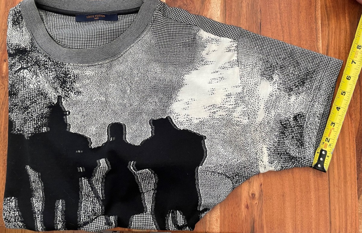New Louis Vuitton Wizard Oz Brick Road Tee Grey Black S New Louis Vuitton Wizard Oz Brick Road Tee Grey Black S