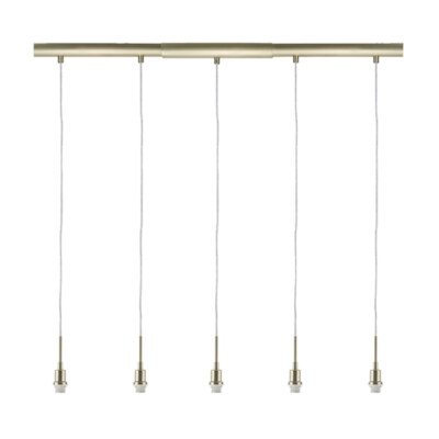 Paulmann 700.80 Living 2Easy Midi Basic Pendant Light 5 x 11W Brushed Brass