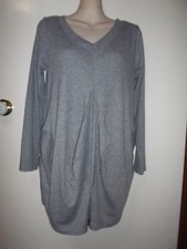 LADIES GREY HAREM STYLE LONG TOP ** SIZE 10