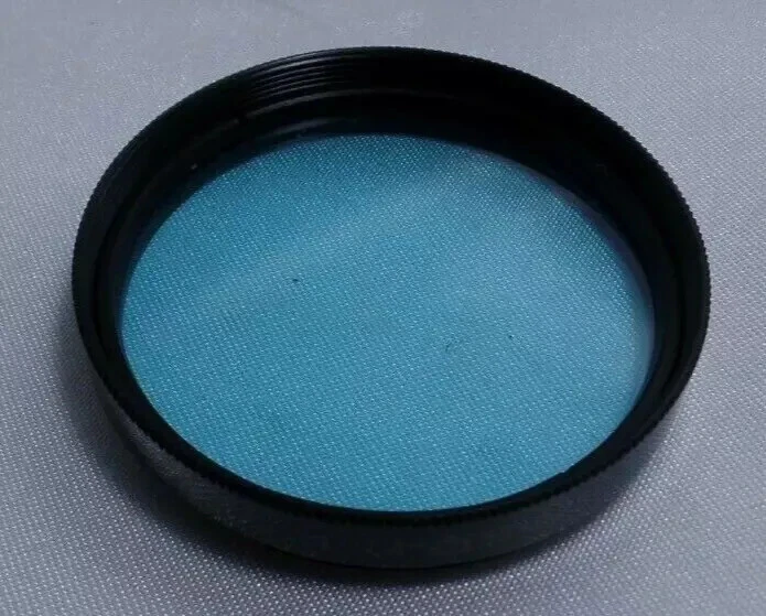 a Blue 1.4x LZOS 52x0.75mm Vintage Russian Light Filter 52mm for Lens 9185