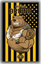 Boston Hockey Team Memorable Flag 90x150cm 3x5ft Bruins Mascot Best Banner