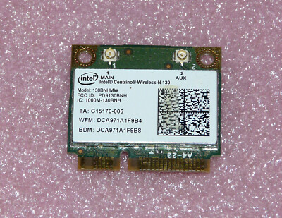 Intel Centrino Wireless-N 130 130BNHMW 802.11N Mini PCIe WLAN MSI GT70, GT780