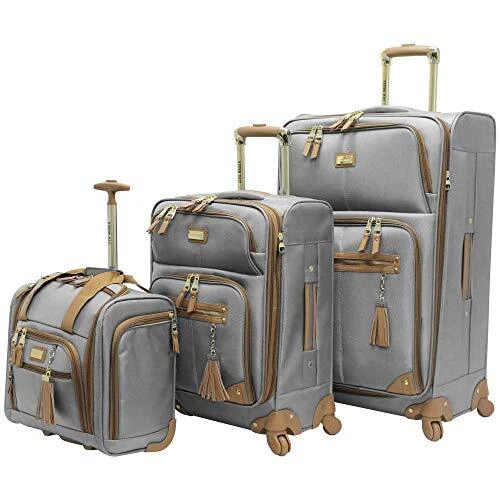 Steve Madden Designer Luggage Collection - 3 Piece Softside Spinner Suitcase Set - Image 3 of 4