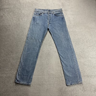 LEVIS Jeans 501 XX Herren Vintage Hose W36 L34 Made in USA Straight 19607 Blau