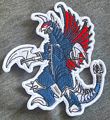 GODZILLA monster 4'' GIGAN Embroidered figure PATCH vs Mothra mecha vs megalon