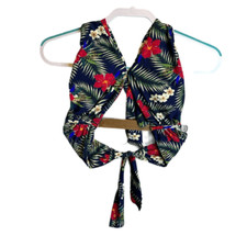 Medium Tropical Floral Bikini Swimsuit Top