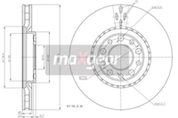 2X Maxgear 19-1325 Bremsscheibe FüR Alfa Romeo Passend FüR Fiat Jeep