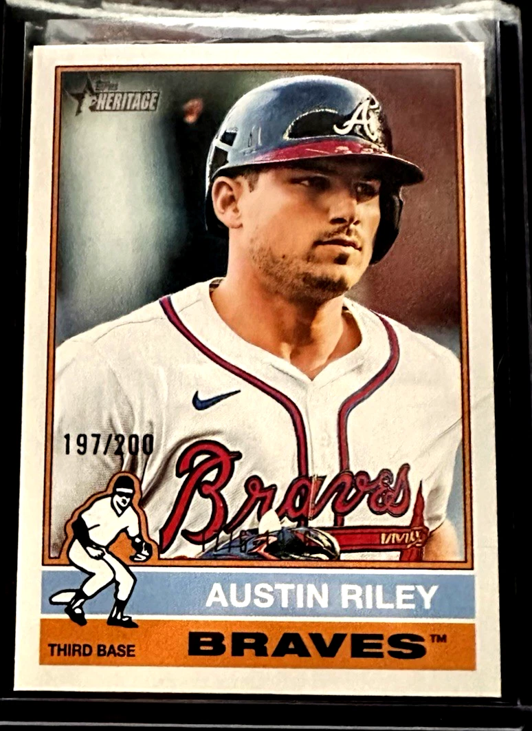 2025 Topps Heritage Austin Riley ~ Bicentennial /200 SP #364 Atlanta Braves