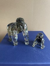 Swarovski Crystal SCS Edizione Annuale Gorilla Madre e Bambino 9552504 Nuovo con scatola