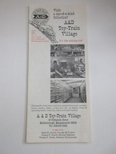 A&D Toy-Train Village Brochure Middleborough MA